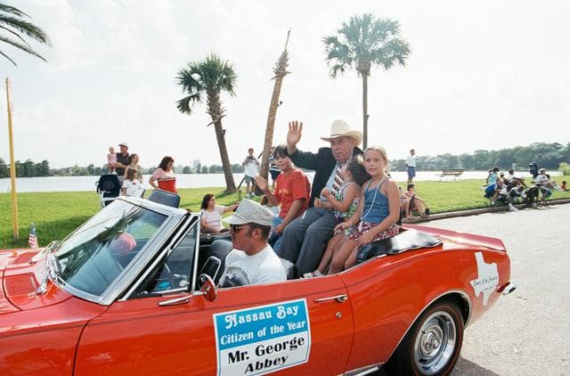 NASA image: Mr. George Abbey as "Citizen of the Year" during July 4th parade