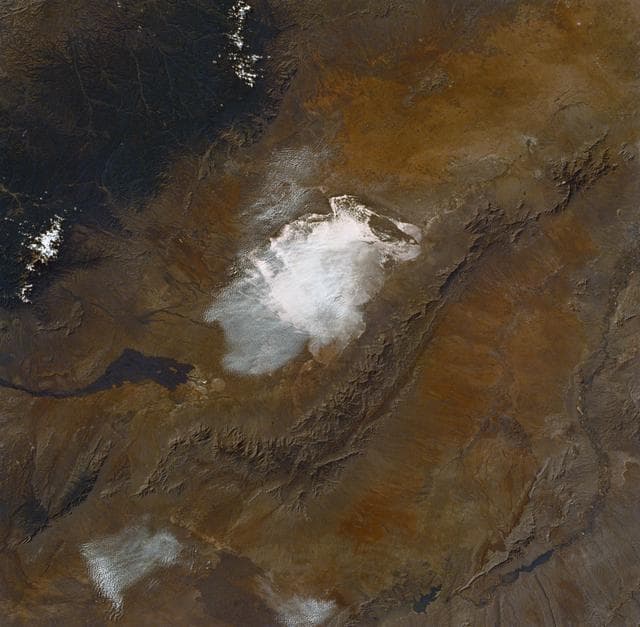 NASA image: White Sands, Carrizozo Lava Beds, NM