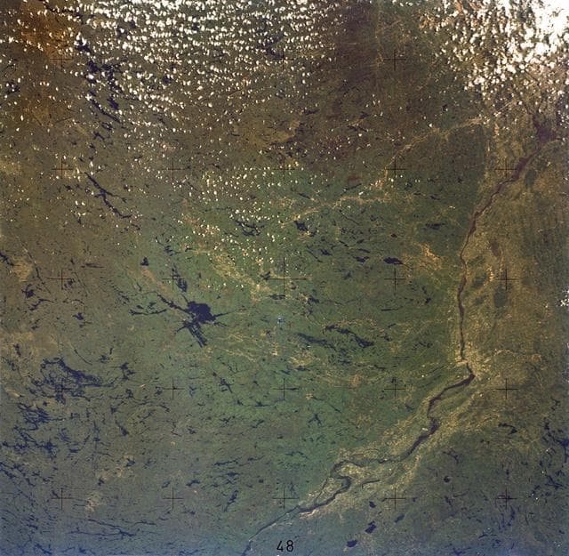 NASA image: Ottawa, Quebec Province, Canada and Glaciated Landscape