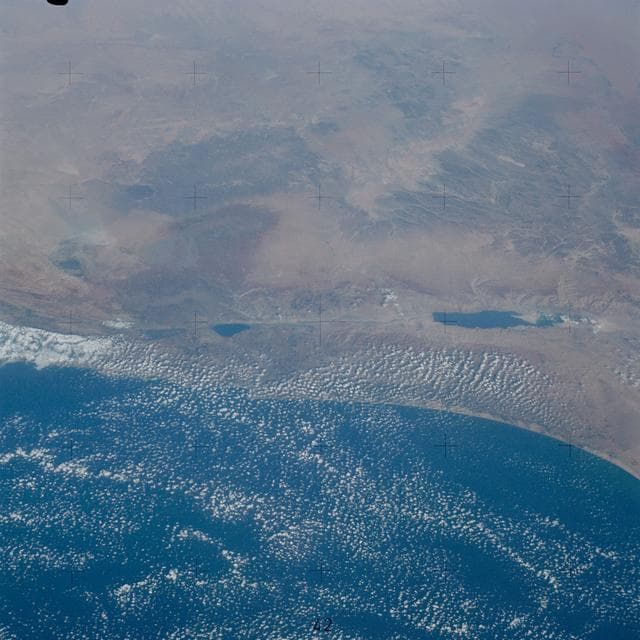 NASA image: Skylab 3,Earth view,Isreal,Jordan,Lebanon,Syria,Iraq
