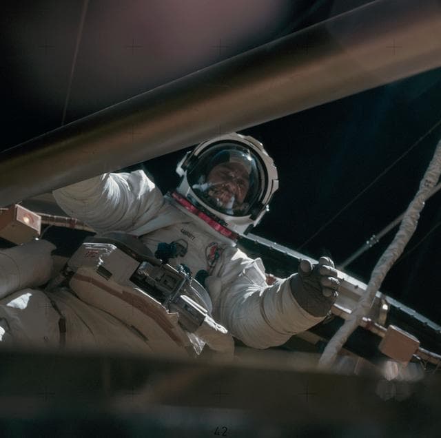NASA image: Skylab 3, Owen K. Garriott on EVA