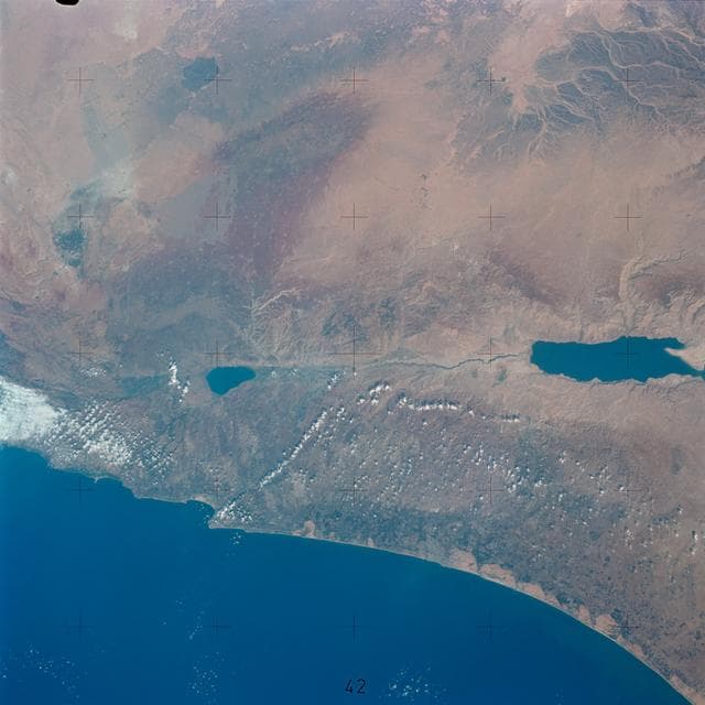 NASA image: Skylab 3,Earth view,Isreal