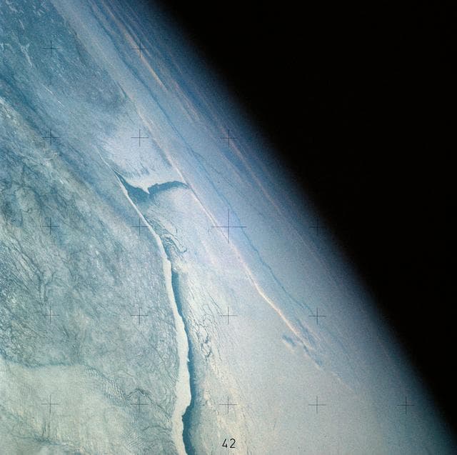 NASA image: Ice formations in Canada's Hudson Bay as seen from Skylab
