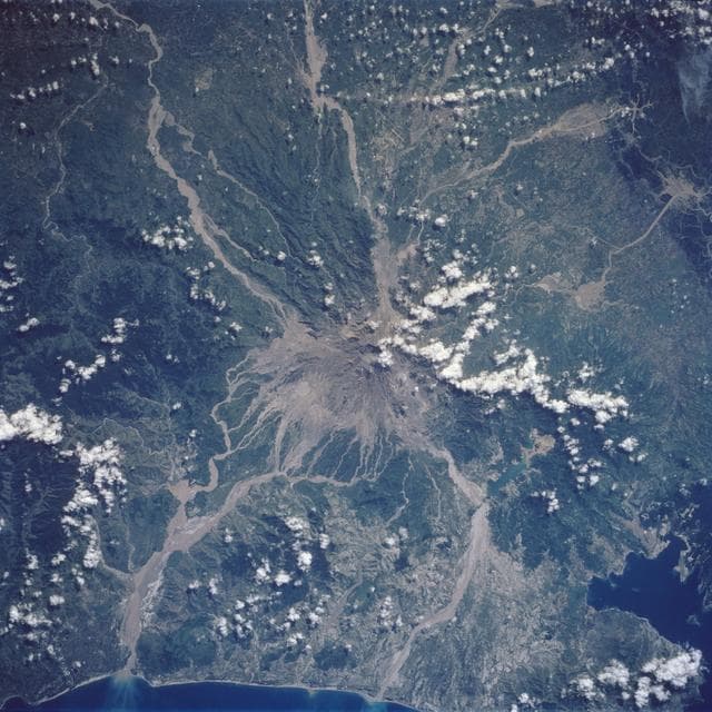 NASA image: Mt. Pinatubo Volcano - Post Eruption, Luzon, Philippines