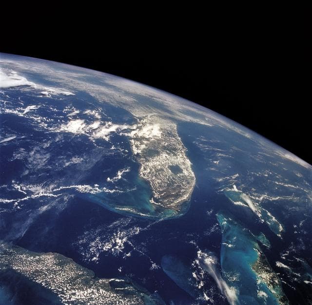 NASA image: Florida, Bahamas, Cuba and Gulf Stream, USA