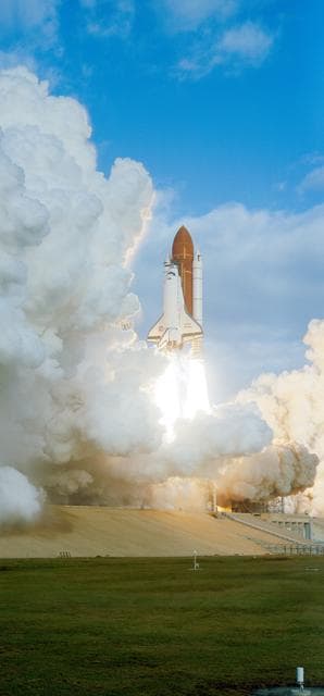 NASA image: STS-53 Discovery, Orbiter Vehicle (OV) 103, lifts off from KSC LC Pad 39A