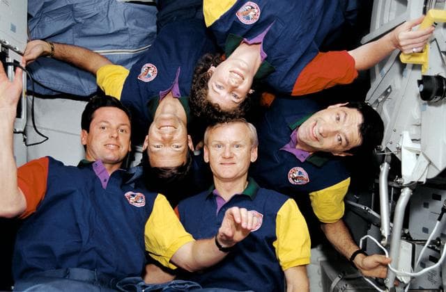 NASA image: In orbit crew group portraits.