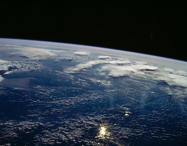NASA image: Thunderstorms, Andean Mountains Ridgeline, Argentina