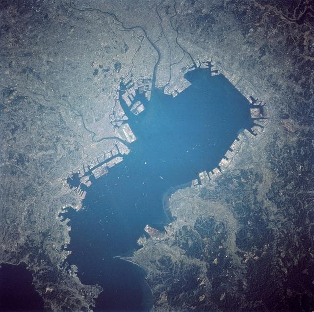 NASA image: Tokyo, Yokohama and Tokoy Bay as seen from STS-58