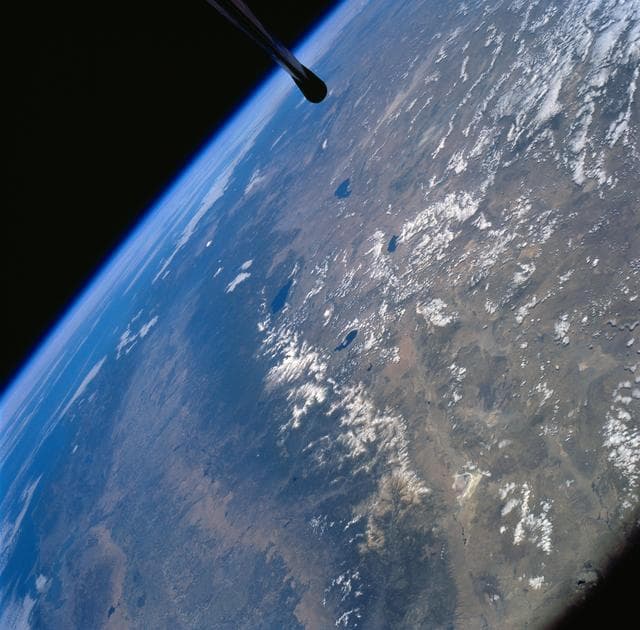 NASA image: Sierra Nevada Mountain Range as seen from STS-58