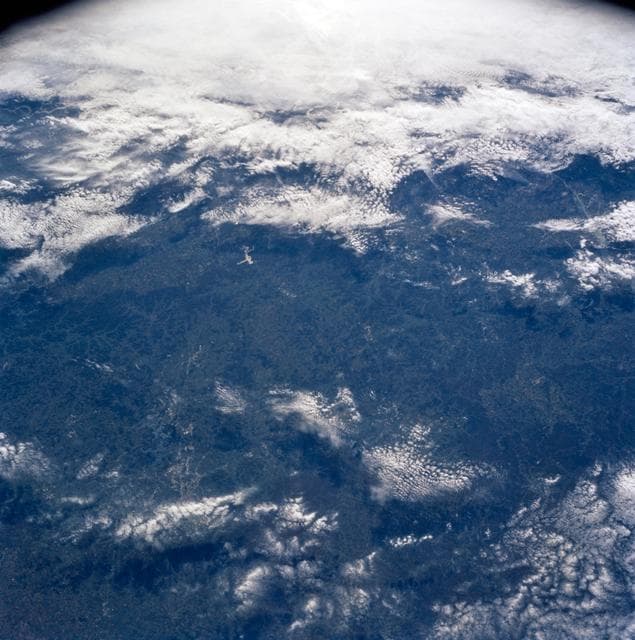 NASA image: Nashville Basin, Tennessee as seen from STS-58