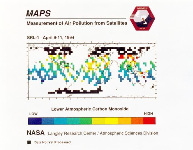NASA image: STS-59 MAPS experiment view