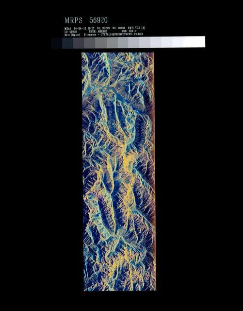 NASA image: False-color composite of Oetztal, Austria