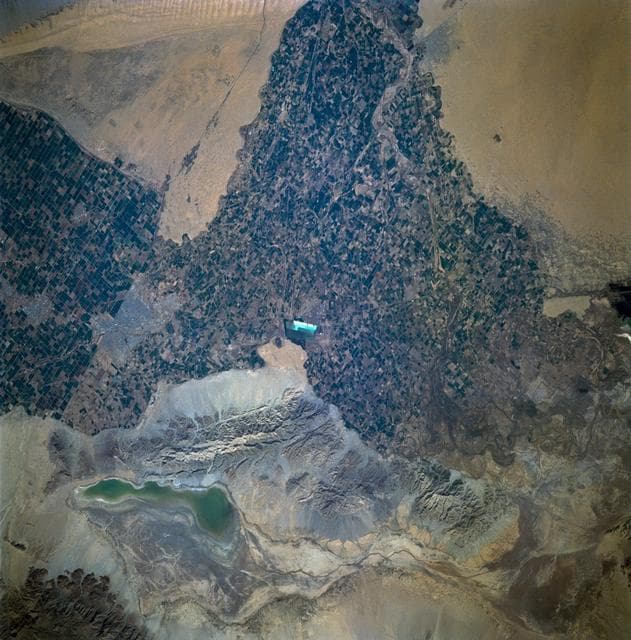 NASA image: Imperial Valley, California and Mexico as seen from STS-60 Discovery