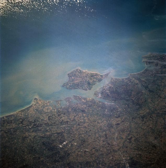 NASA image: Portsmouth, England as seen from STS-60