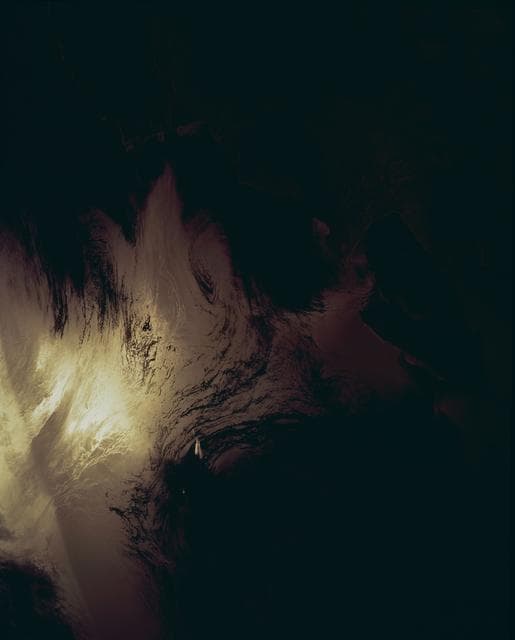 NASA image: Coast of Isla Cerralvo, Baja, California as seen from STS-62