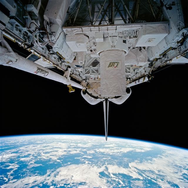 NASA image: STS-64 Discovery's cargo bay in-flight
