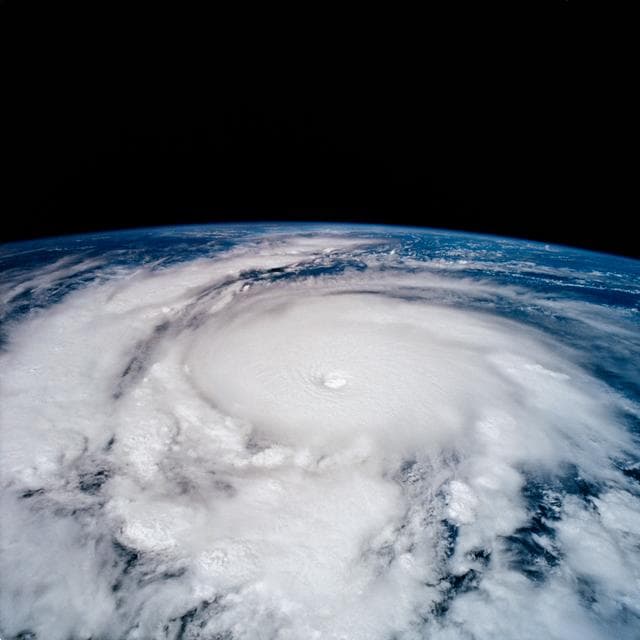 NASA image: STS-65 Earth observation of Hurricane Emilia in Eastern Pacific Ocean