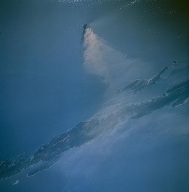 NASA image: Barren Island west of Malaysia as seen from STS-67 Endeavour