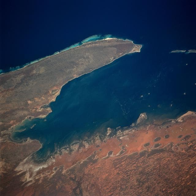 NASA image: Exmouth Gulf, Australia as seen from STS-67 Endeavour