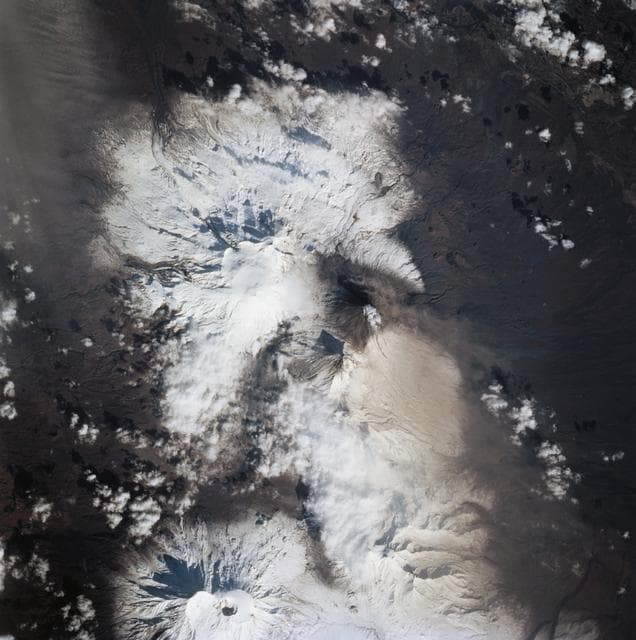 NASA image: Eruption of Kliuchevskoi volcano