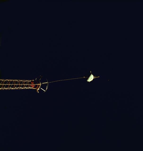 NASA image: TSS-1R during deployment