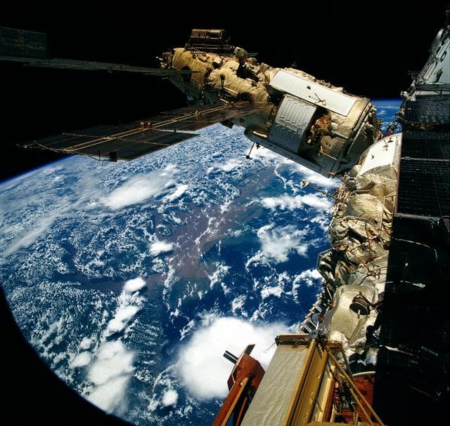 NASA image: Mir Space Station survey views taken during STS-76 mission