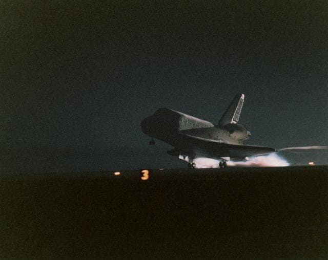 NASA image: STS-82 Discovery OV-103 launch and landing
