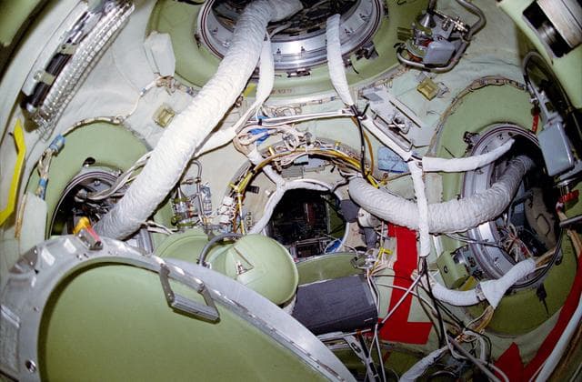 NASA image: Interior views of the Mir Space Station