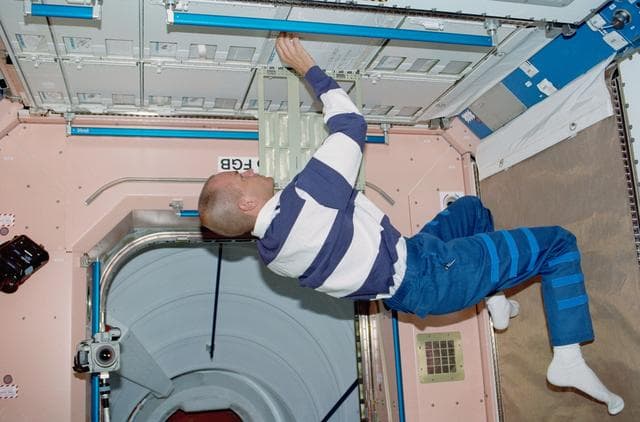 NASA image: View of the STS-88 crew in the Node 1/Unity module