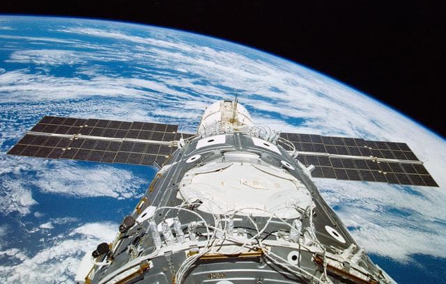 NASA image: Node 1 / Unity and FGB / Zarya Nadir (+ZA) view during docked operations