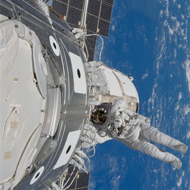 NASA image: View taken during third EVA of the STS-88 mission