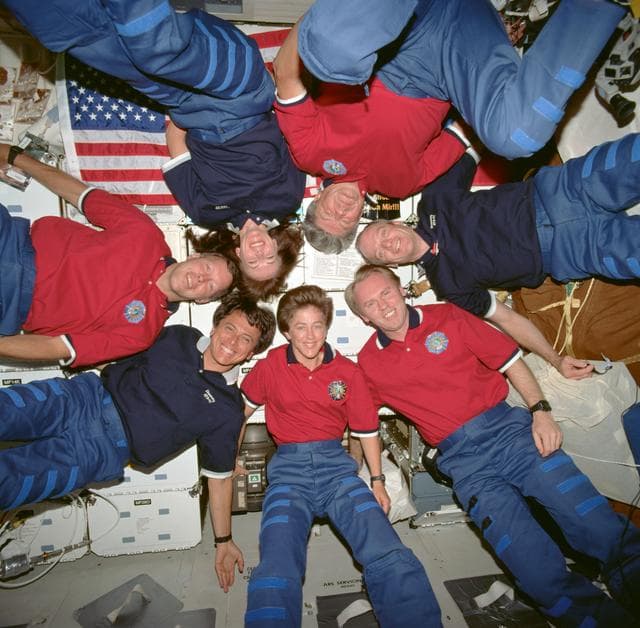 NASA image: STS-91 onboard crew portraits