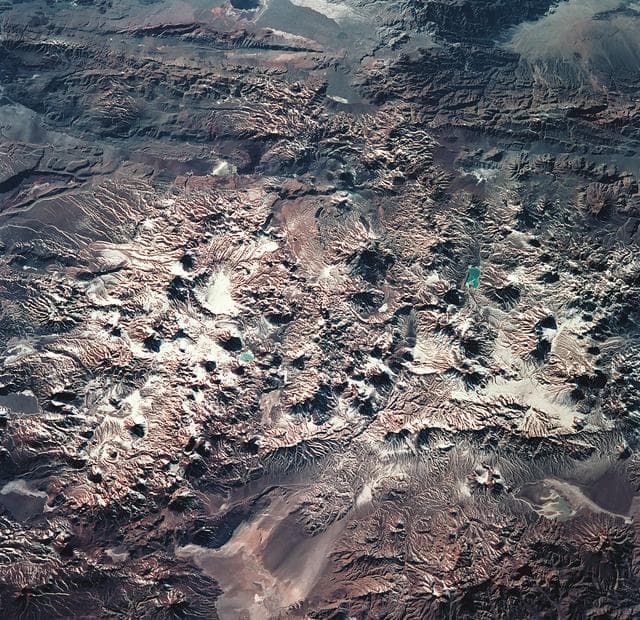 NASA image: Earth observations of the Andes Mts. taken from Columbia during STS-93 mission