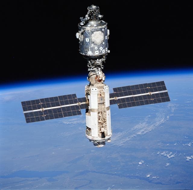 NASA image: View of the ISS taken during fly-around