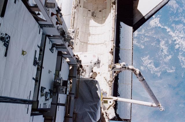 NASA image: P6 Truss, port side of the Integrated Equipment Assembly (IEA)