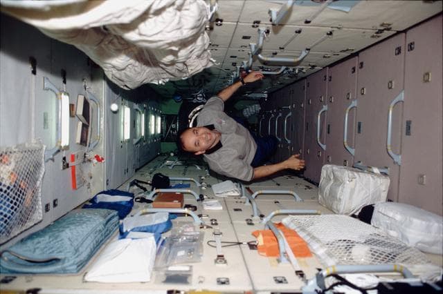 NASA image: PLT Polansky in FGB/Zarya module