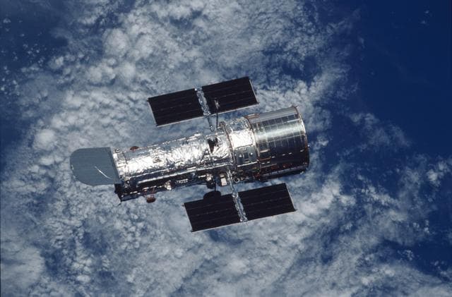 NASA image: Deployed view of the Hubble Space Telescope