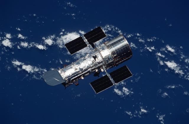 NASA image: Deployed view of the Hubble Space Telescope