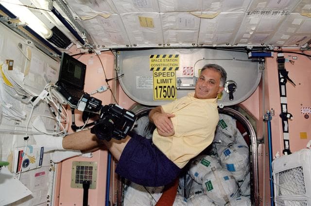 NASA image: STS-112 MS Wolf in Node 1/Unity module