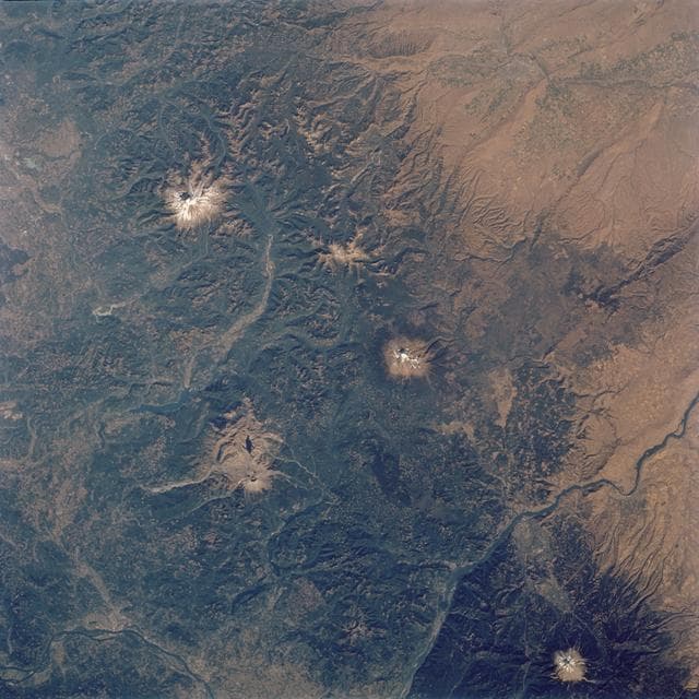 NASA image: View of Mt. St. Hellens taken by the STS-112 crew