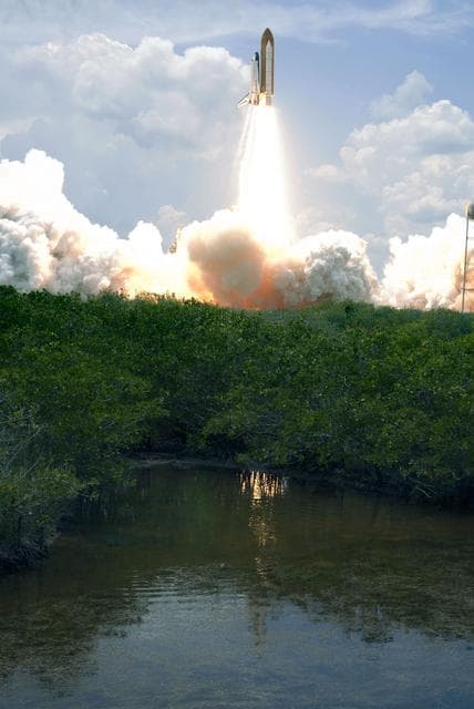 NASA image: Launch of Space Shuttle Atlantis / STS-125 Mission