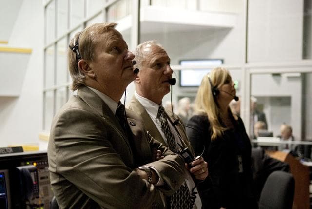 NASA image: Personnel in LCC watch STS-130 Launch