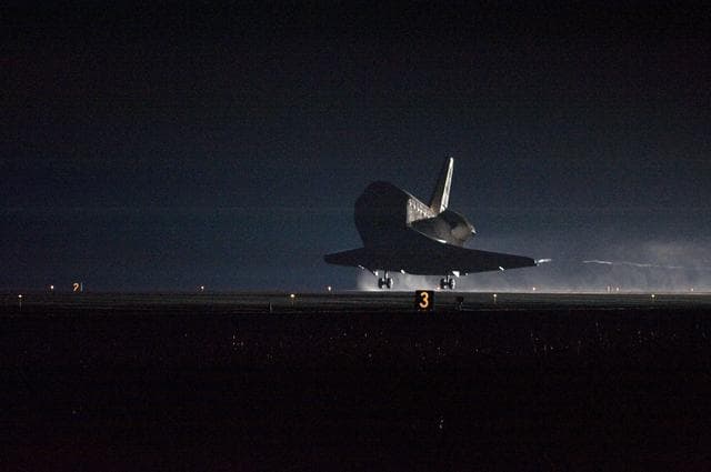 NASA image: STS-130 Endeavour Lands at KSC