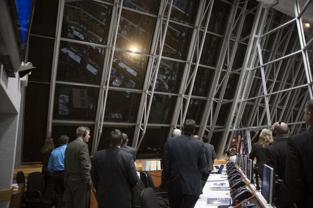 NASA image: STS-131 Launch from Firing Room 4