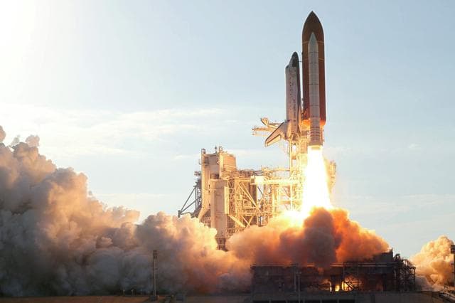 NASA image: STS-133 launch