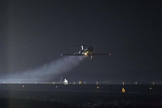 NASA image: STA Flying Weather Reconnaissance / STS-134 Mission