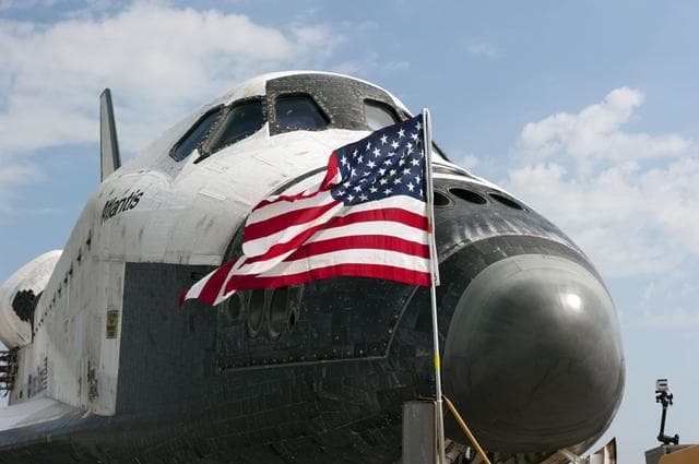 NASA image: Space Shuttle Atlantis after its Final Landing