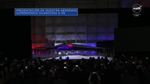 NASA image: Recientemente: Presentamos nuestro avión supersónico experimental X-59