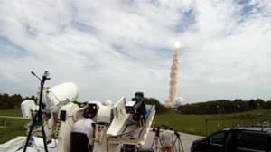 NASA image: Ascent - Atlantis STS-135 Long-Range Tracking Cameras Footage